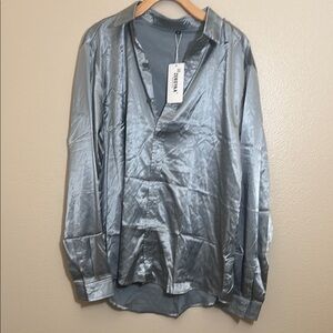 NWT ZEROYAA Silky Pajama Top